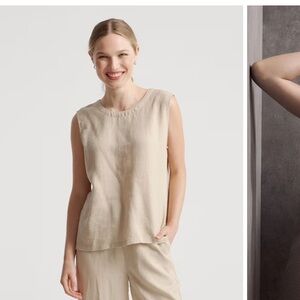 Quince 100% European Linen Tank